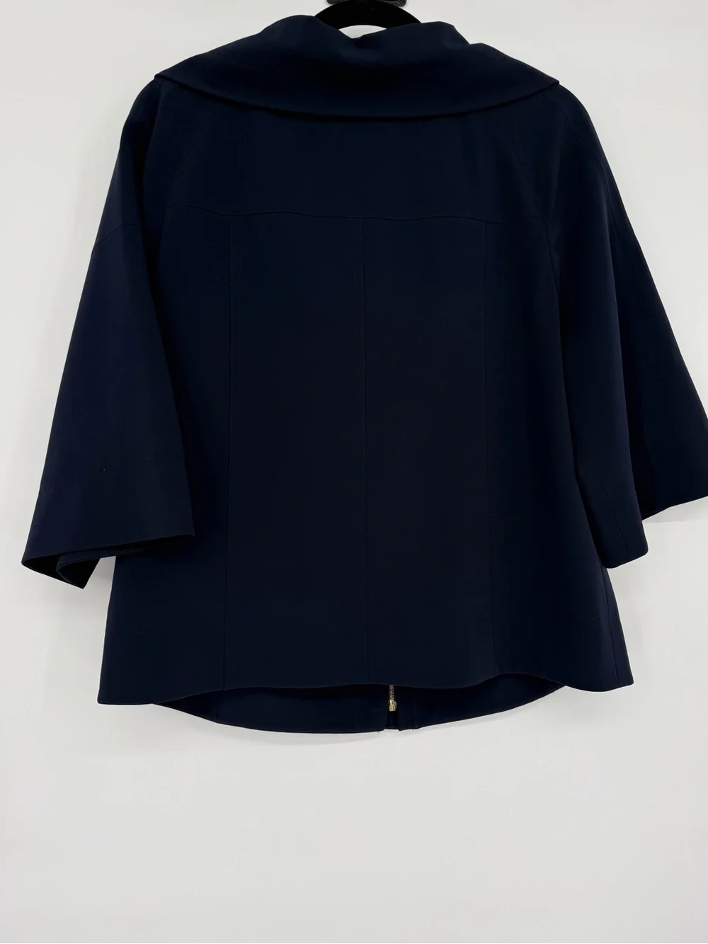 St. John Sport Zip Front Jacket Cape Cod Designer Luxury Career Travel Medium